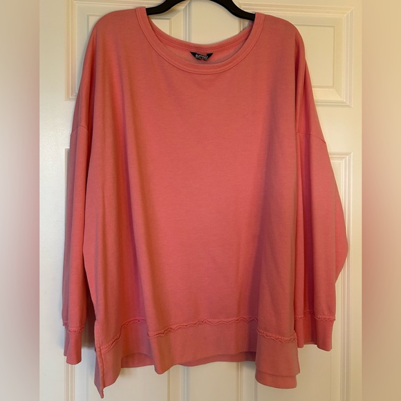 Buffalo David Bitton Ladies' Crewneck Relaxed Sweatshirt (XX-Large, Indigo Navy